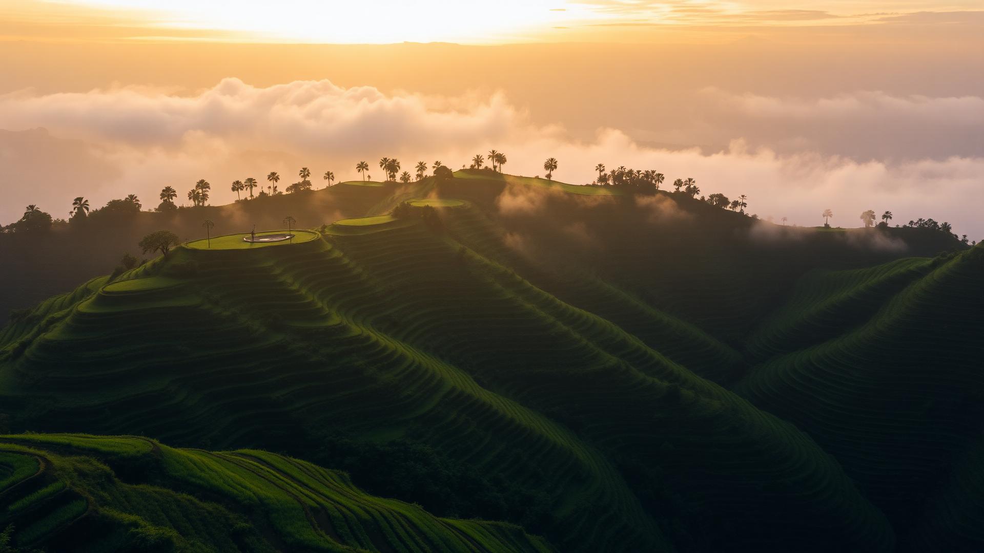 Sawah Subak &
Lanskap Pagi